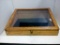 Wood & Glass Angled Display Box
