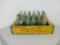 Coca Cola Wood Crate & Vintage Glass Coke Bottles