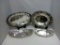 Sheffield Silver on Copper Set of 4 Platters