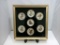Hummel Mini Plate Set of 7 Framed