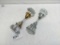 Glass Doorknob SET of TWO (2)