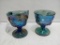 Carnival Glass Creamer & Sugar