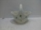 Beleek Shamrock Handled Basket