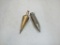 Miller Falls & Concile Brass Plumb Bob SET of TWO