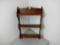 Three Tier Wood Wall Shelf