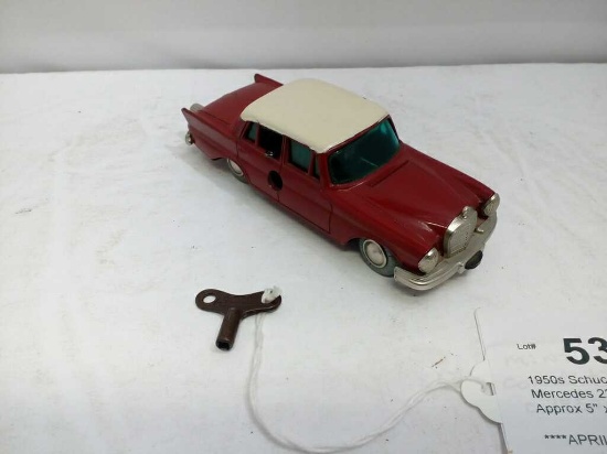 1950s Schuco Vintage Mercedes Wind up Toy Car