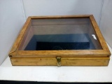Wood & Glass Angled Display Box