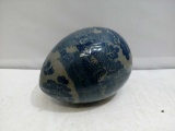 Decorative Egg w Chinese Buildings & Bonzai Trees
