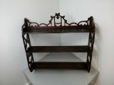 Antique Three Tier Wall Shelf