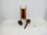 Darning Eggs & Yarn Bobbin Set of Three