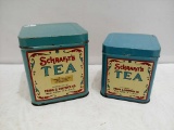 Schrafft's Tea Tins SET of TWO
