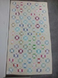 Uneven Nine Patch Quilt 7 x 4 ft