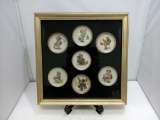 Hummel Mini Plate Set of 7 Framed