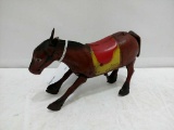 1950s Wind-up Metal Horse Toy