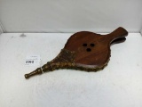 Fire Stoker Blower Wood w/ Leather Accent