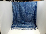 Pasmina Scarf - Blue Paisley