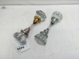 Glass Doorknob SET of TWO (2)