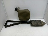 Military Canteen and Folding Shovel