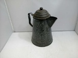 Gray Granite Metal Coffee Pot