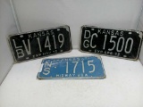 Vintage License Plates - Kansas 1967-1972