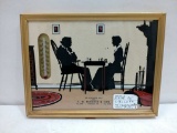 Silhouette Framed Art & Thermometer