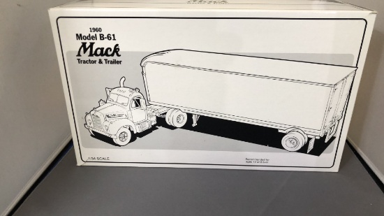 1960 Mack Model B-61 Tractor & Trailer Die-Cast Re