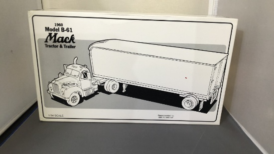 1960 Mack Model B-61 Tractor & Trailer Die-Cast Re