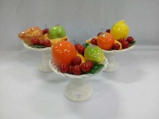 Jay Willfred Pedestal bowls of fruit (3)
