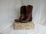 Rois of Mercedes 9.5D  Brown leather  Boots