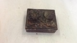 Stone Trinket Box with raised Flower on top