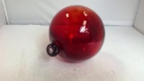 Large Handblown Red Ornament/Ball