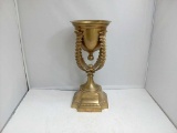Brass Cup Held Up by 4 Leat style Arms