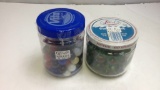 Lot of two Jars of Marbles