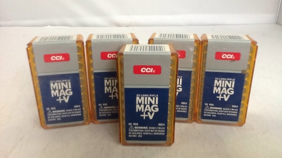CCI 22 CAL. LR Mini Mag (+V) 5 boxes of 50