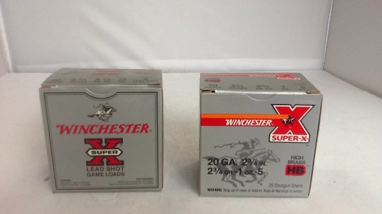 Winchester Super-X 20 GA. 2 boxes of 25