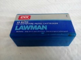 CCI Lawman 45 Auto 1 box of 25
