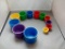 Rainbow Stacking Nesting Cups