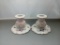 Small vintage candle holders (2)