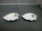 Aynsley Small Leaf Shaped Bowls lot of 2