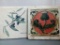 Decorative Stone Tiles/Trivets lot of 2