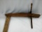 Giant Antique Wooden Vise Clamp