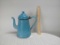 Blue and White Enamel Coffee Pot