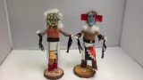 Set of 2 Kachina Figurines