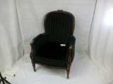 Vintage High Back Upholstered Chair