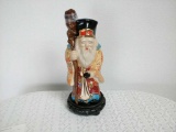 Asian Figurine Decanter with Stand