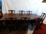 Beautiful Carved Table and 8 Chairs