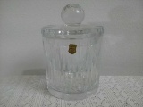 Hand Cut Crystal Canister with Lid