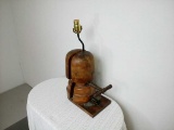 Vintage French Milliners Hat Stretcher Table Lamp