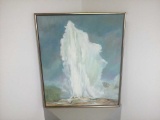 Oil on Canvas of Old Faithful