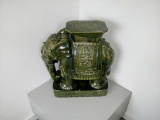 Emerald Green Elephant Plant/ Table Stand